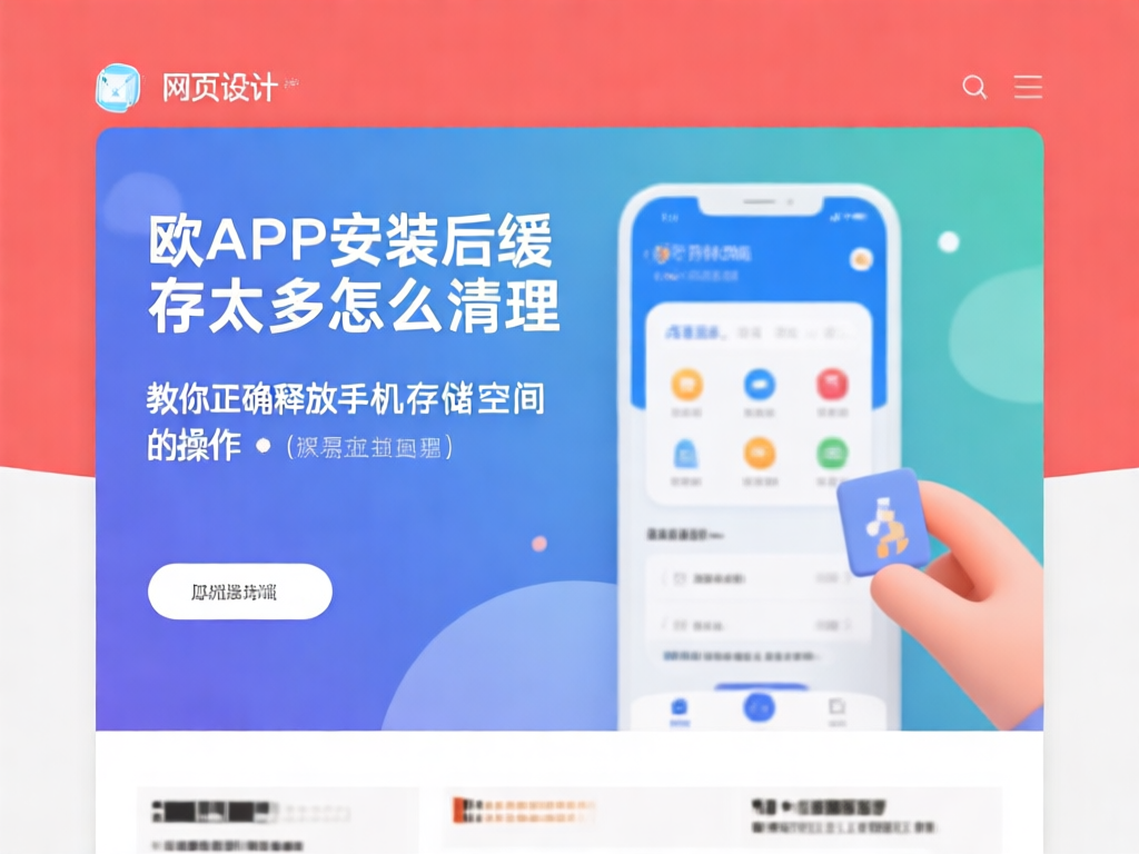 欧APP缓存占用存储空间示意图